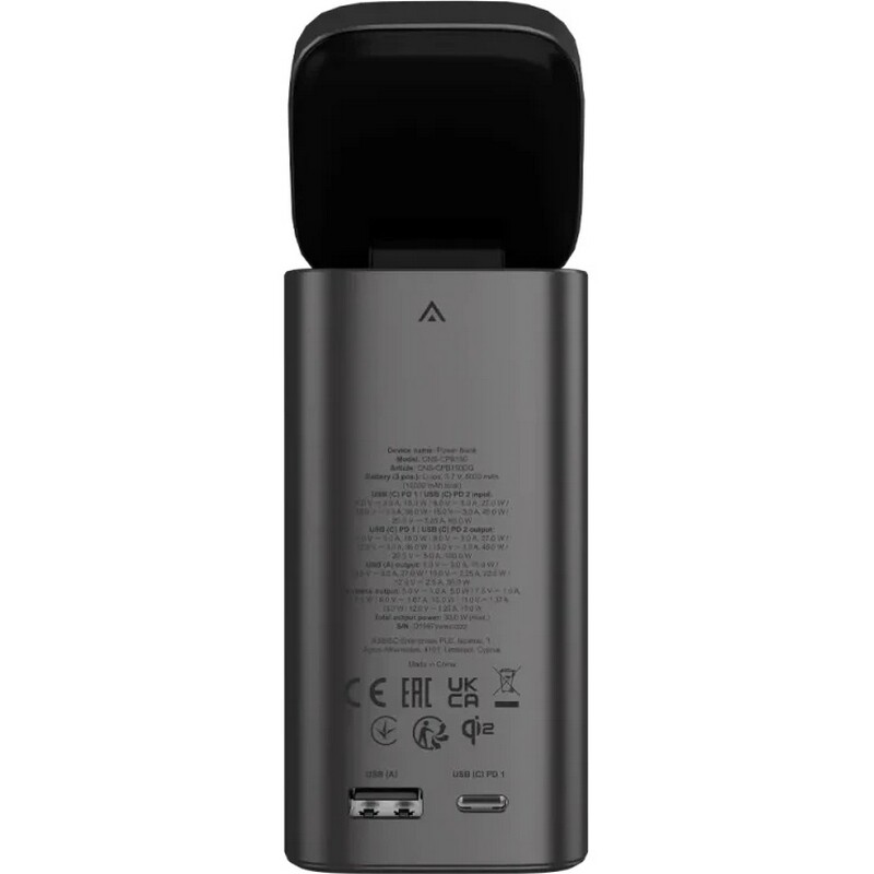 Универсальная мобильная батарея Canyon OnPower 150 Magnetic 15000mAh Dark Grey (CNS-CPB150DG)