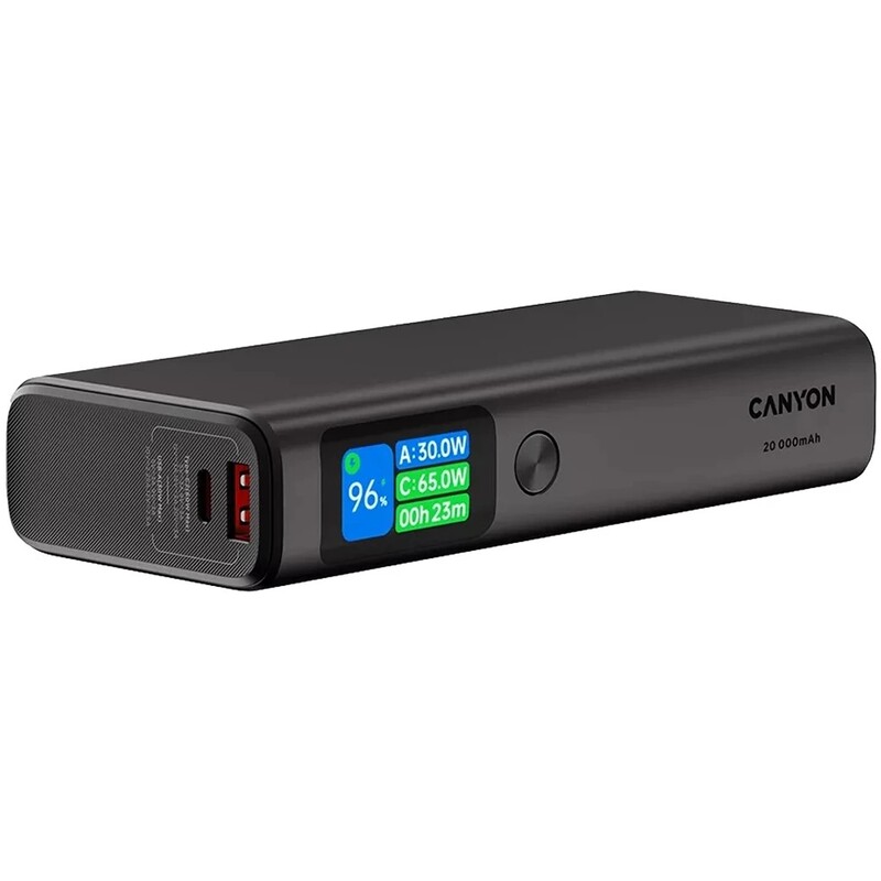 Универсальная мобильная батарея Canyon OnPower 230 20000mAh Dark Grey (CNS-CPB230DG)