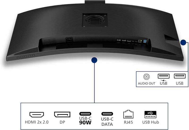 Монітор Philips 34" 34B2U3600CH/00 VA Black Curved 120Hz
