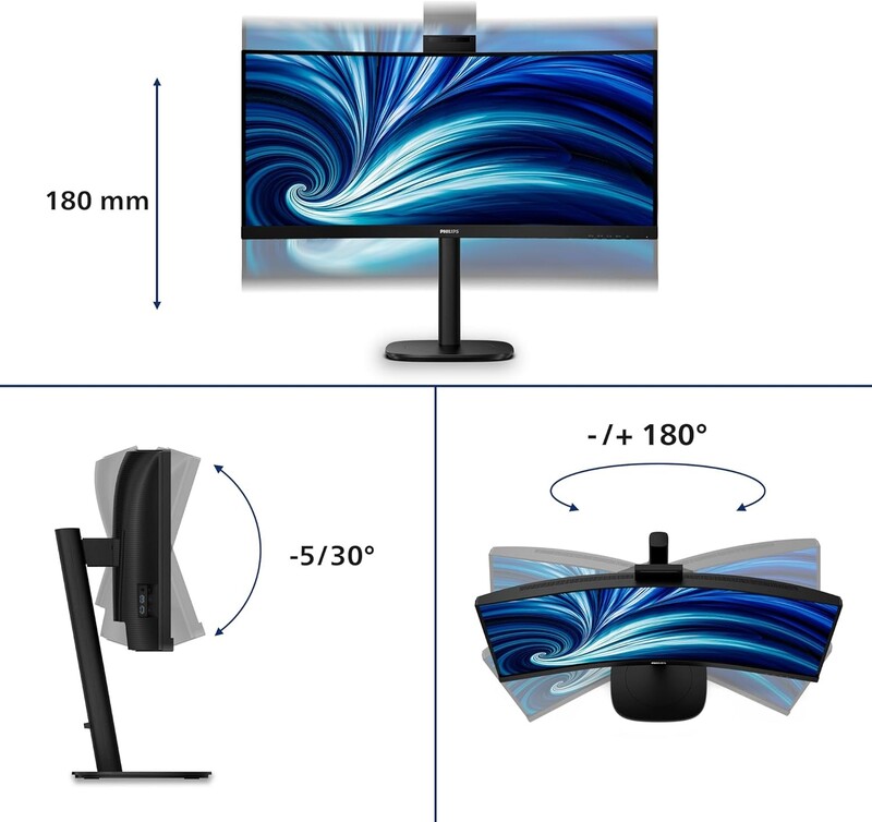 Монітор Philips 34" 34B2U3600CH/00 VA Black Curved 120Hz
