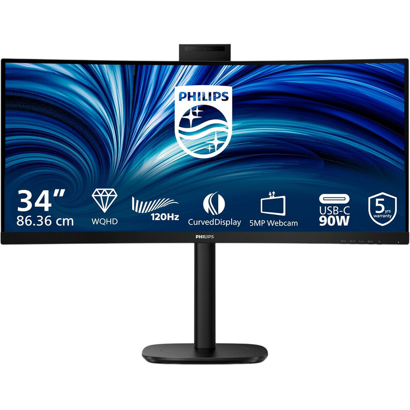 Монітор Philips 34" 34B2U3600CH/00 VA Black Curved 120Hz