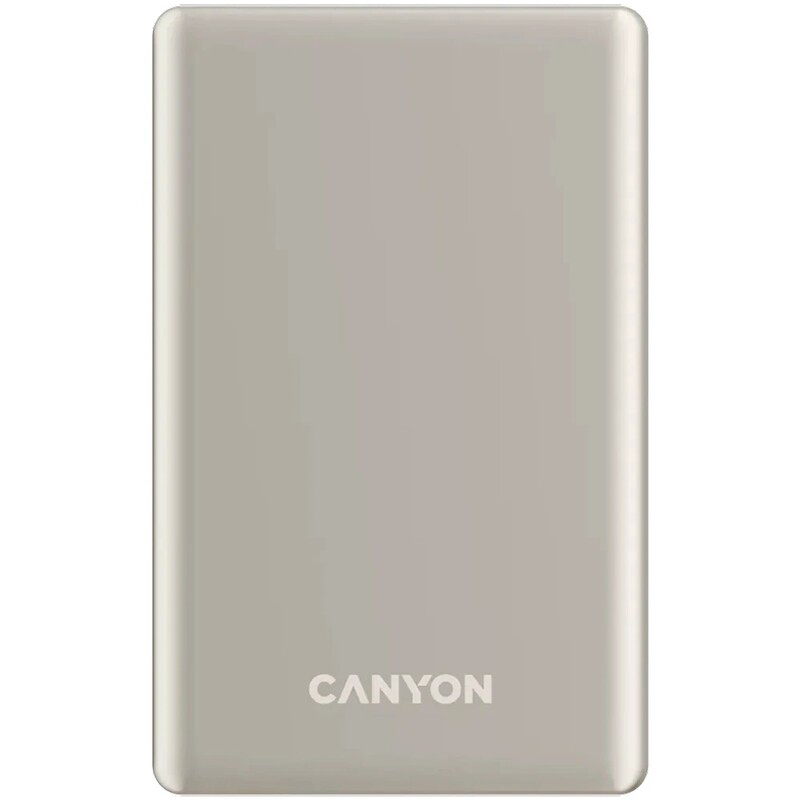 Универсальная мобильная батарея Canyon OnPower 505 Slim Magsafe 5000mAh Beige (CNS-CPB505BE)