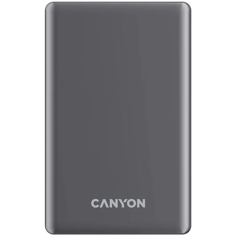 Универсальная мобильная батарея Canyon OnPower 505 Slim Magsafe 5000mAh Dark Grey (CNS-CPB505DG)