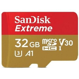Карта пам`ятi MicroSDHC 32GB UHS-I/U3 Class 10 SanDisk Extreme A1 R100/W60MB/s (SDSQXAF-032G-GN6MN)