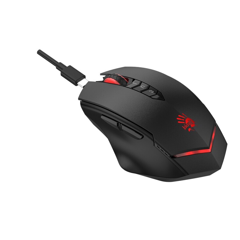 Мышь беспроводная Bloody R80 Plus Black