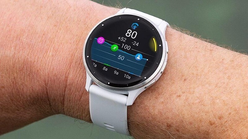 Смарт-часы Garmin Venu 3 Silver Stainless Steel Bezel with Whitestone Case and Silicone Band (010-02784-00)