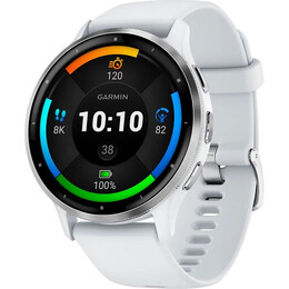 Смарт-годинник Garmin Venu 3 Silver Stainless Steel Bezel with Whitestone Case and Silicone Band (010-02784-00)