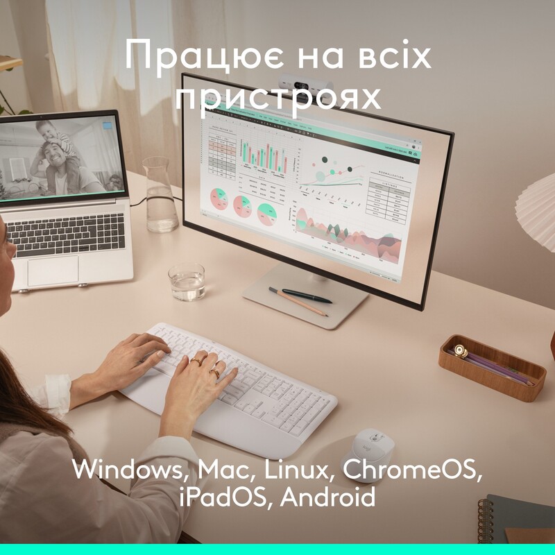 Мышь беспроводная Logitech Signature Comfort Plus M850 L White (910-007716)