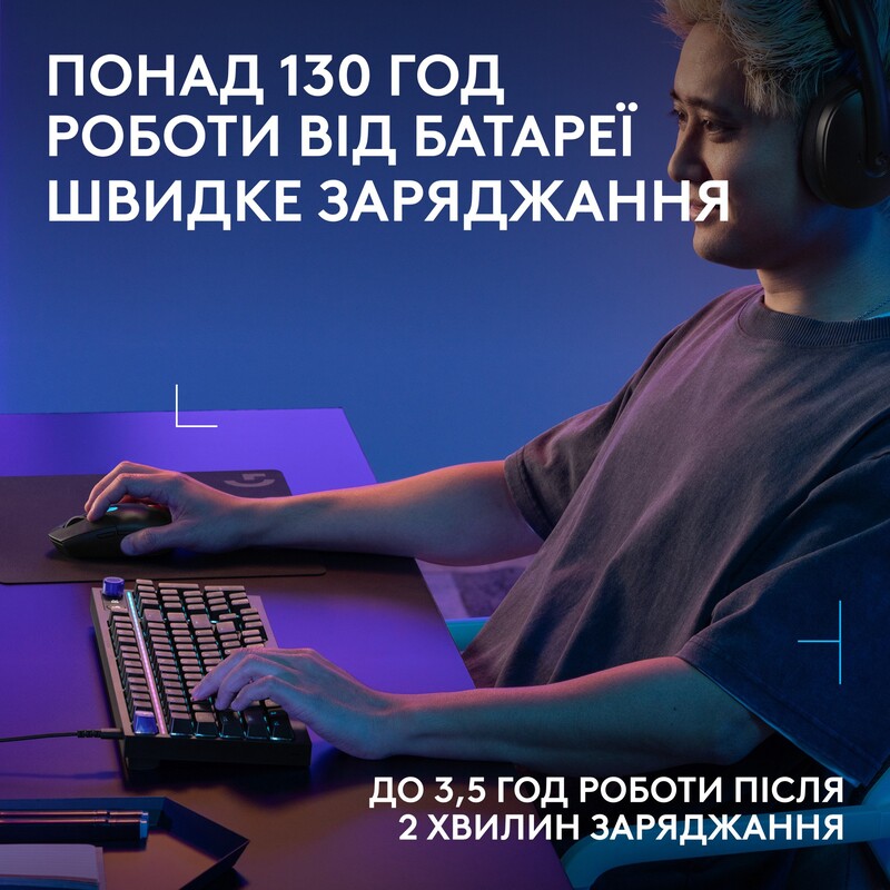Мышь беспроводная Logitech G305 Superlight Black (910-007739)