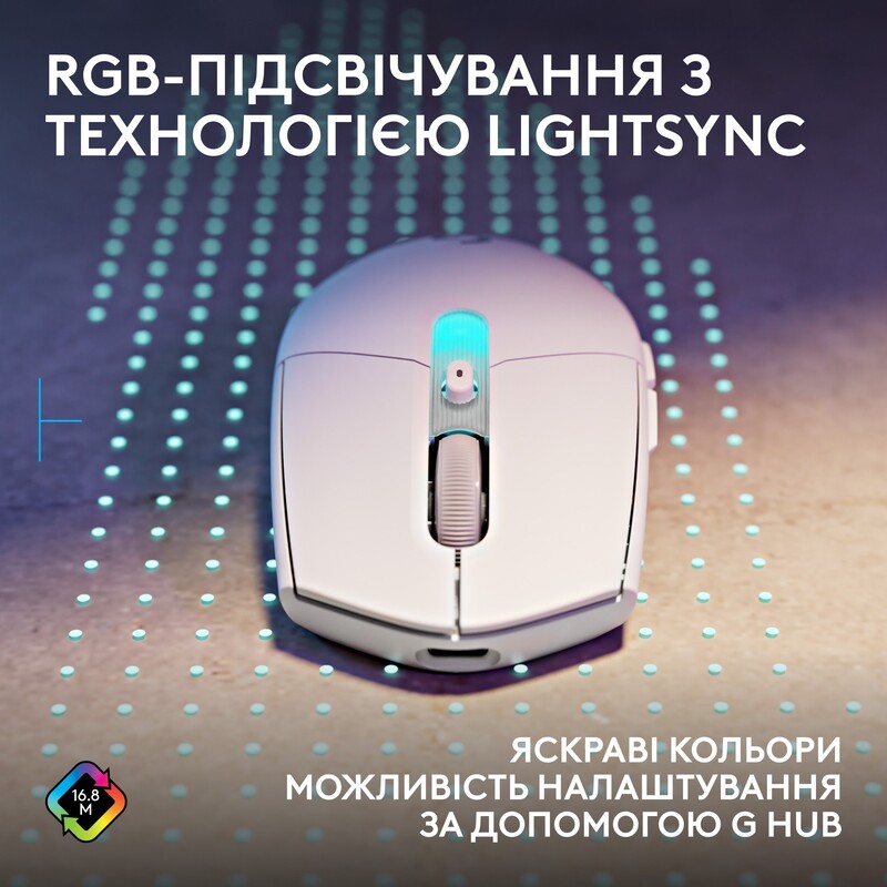 Миша бездротова Logitech G305 Superlight White (910-007747)