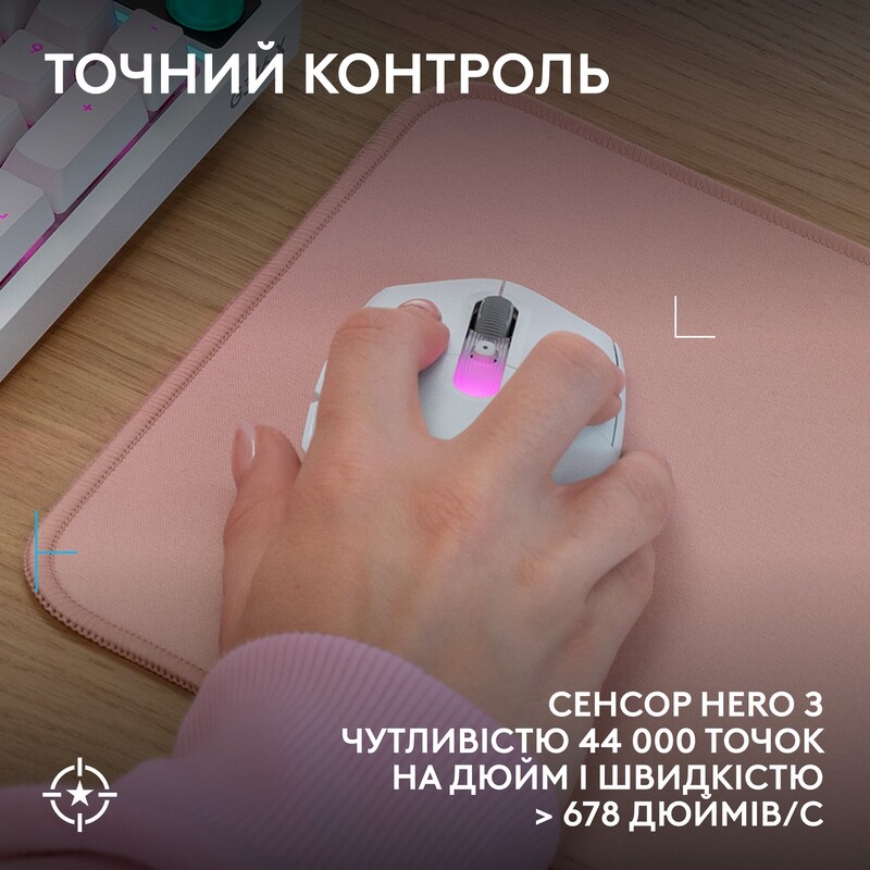 Миша бездротова Logitech G305 Superlight White (910-007747)