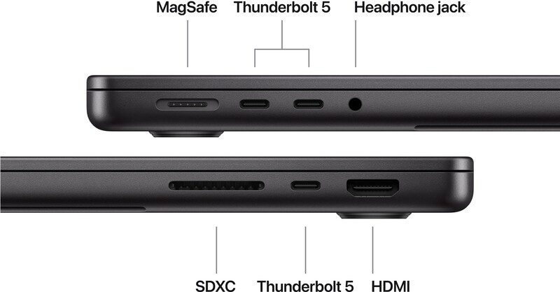 Ноутбук Apple MacBook Pro 14" M5 Pro 24/2TB 2026 (MJLW4UA/A) Space Black