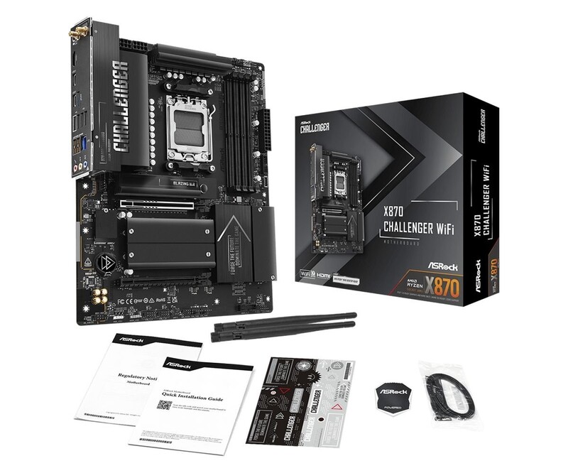 Материнська плата ASRock X870 Challenger WiFi Socket AM5