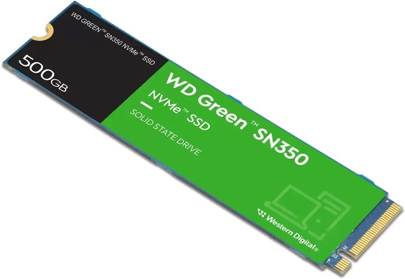 Накопичувач SSD 500GB WD Green SN350 M.2 2280 PCIe 3.0 x4 3D TLC (WDS500G2G0C)