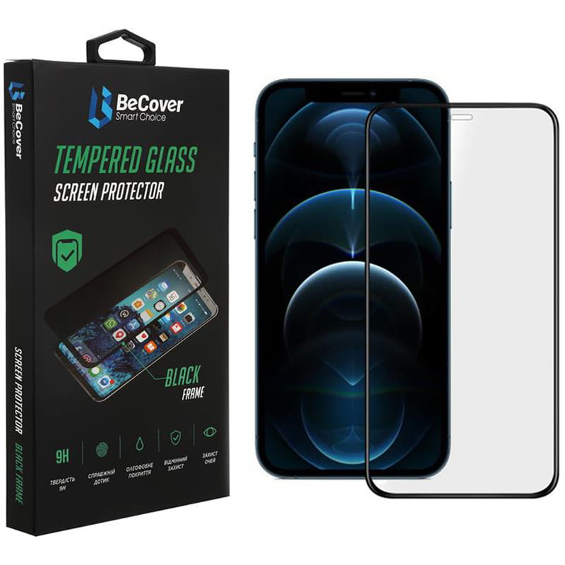 Захисне скло BeCover для Apple iPhone 13 Mini Black (706665)