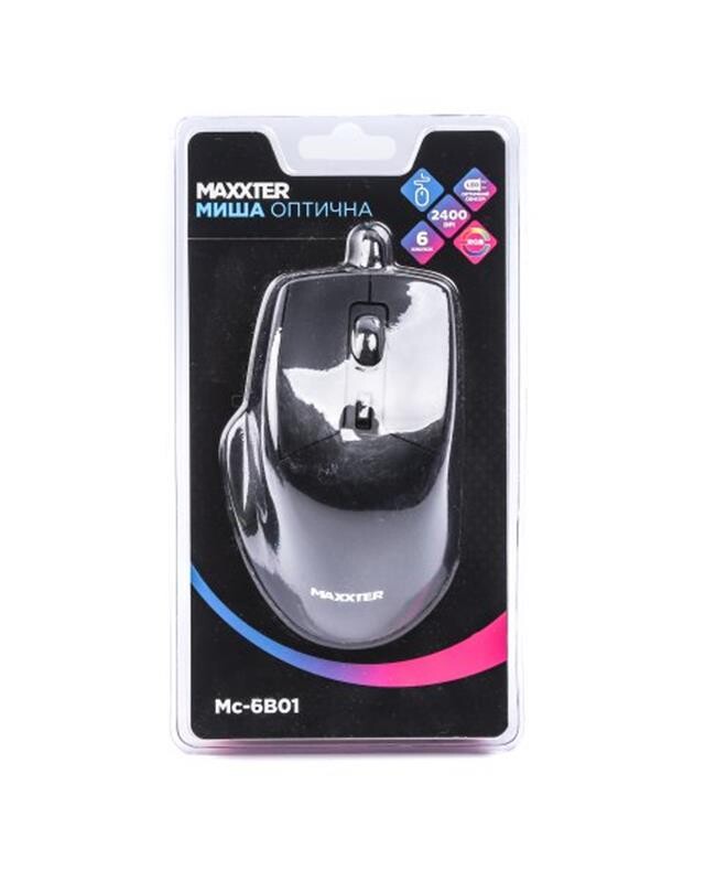 Мышь Maxxter Mc-6B01 Black
