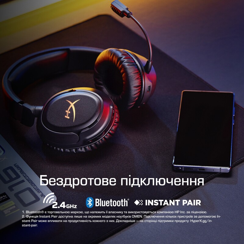 Bluetooth-гарнитура HyperX Cloud Flight 2 Wireless Black (B5VC4AA)