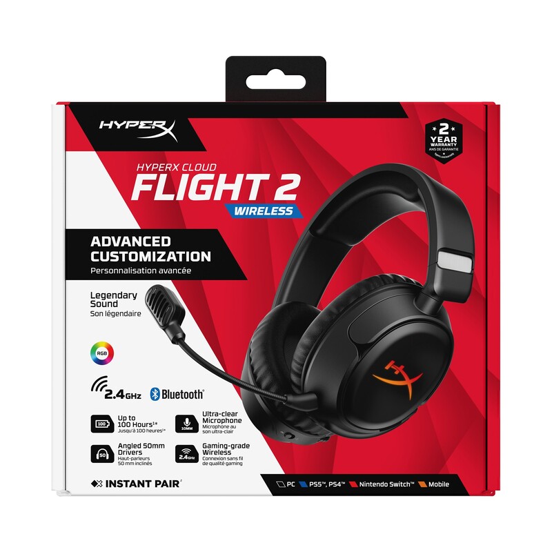 Bluetooth-гарнитура HyperX Cloud Flight 2 Wireless Black (B5VC4AA)