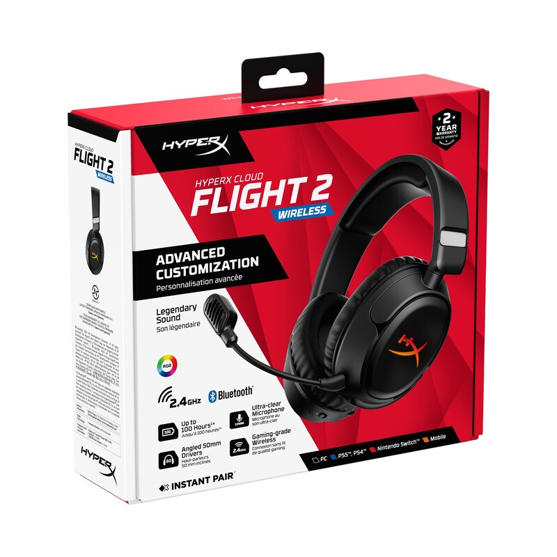 Bluetooth-гарнитура HyperX Cloud Flight 2 Wireless Black (B5VC4AA)