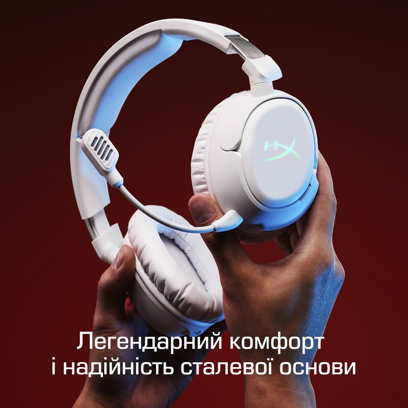 Bluetooth-гарнітура HyperX Cloud Flight 2 Wireless White (B5VC5AA)