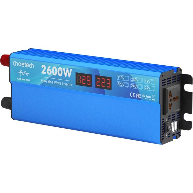 Автомобильный инвертор Choetech CJ2600Q-V2 2600W