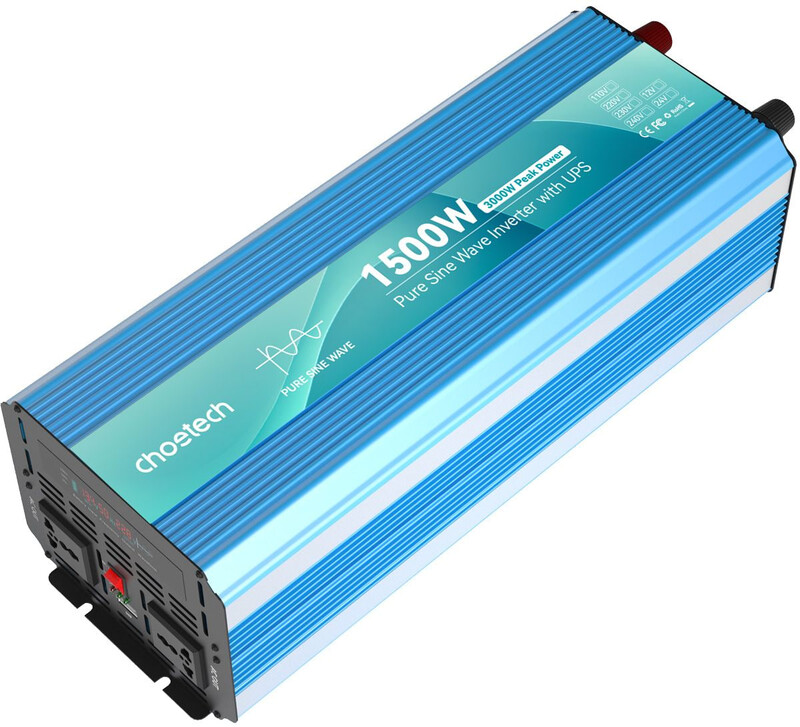 Автомобильный инвертор Choetech INV-C1500WUPS-EU 3000W