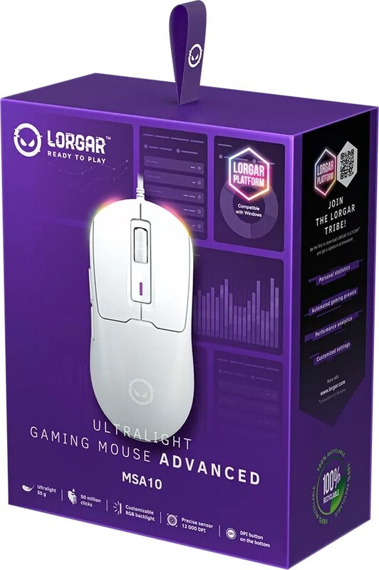 Миша Lorgar Advanced MSA10 Wired USB White (LRG-MSA10-WH)