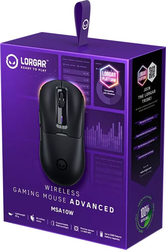 Мышь Lorgar Advanced MSA10W Wireless Black (LRG-MSA10W-BK)