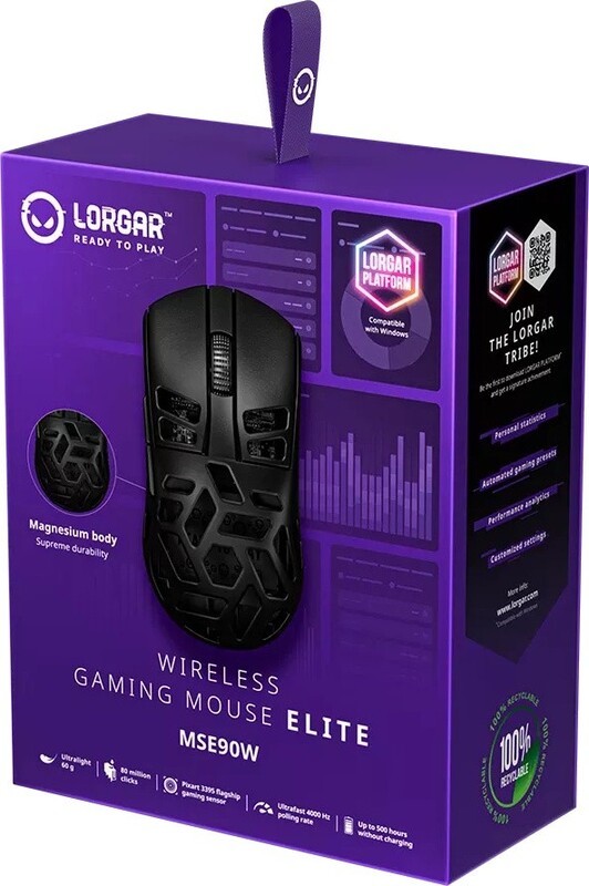 Мышь Lorgar Elite MSA90W Wireless Black (LRG-MSE90W-BK)