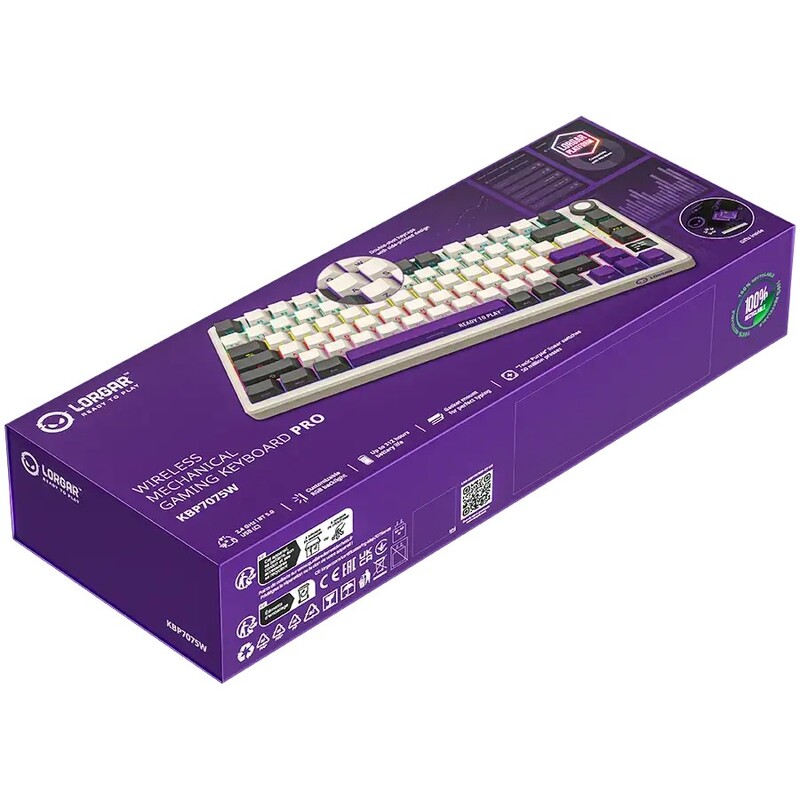Клавиатура Lorgar Pro KBP7075W Wireless Beige (LRG-KBP7075W-RT-US)