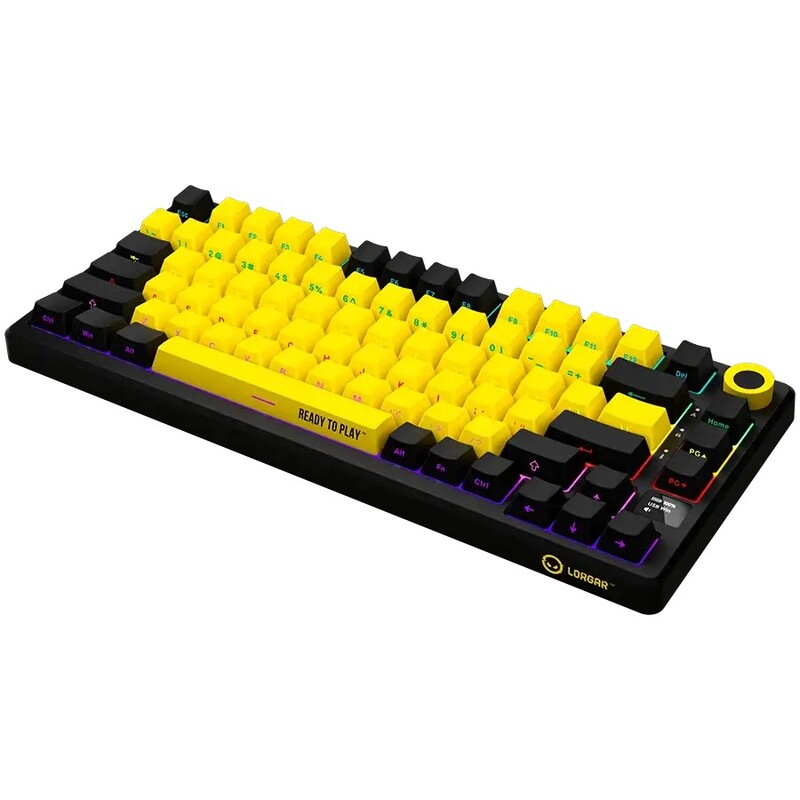Клавіатура Lorgar Pro KBP7075W Wireless Yellow (LRG-KBP7075W-YL-US)