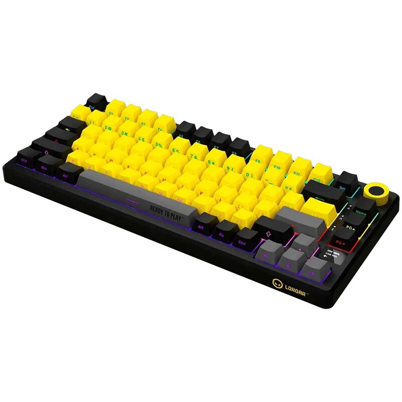 Клавіатура Lorgar Pro KBP7075W Wireless Yellow (LRG-KBP7075W-YL-US)
