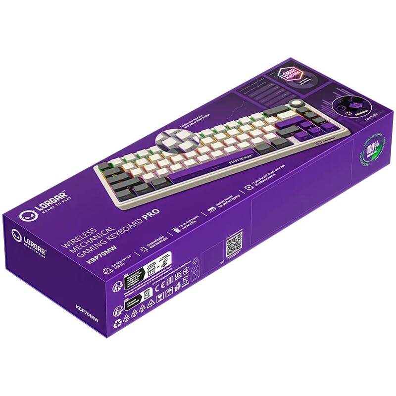 Клавиатура Lorgar Pro KBP70MW Wireless Beige (LRG-KBP70MW-RT-US)