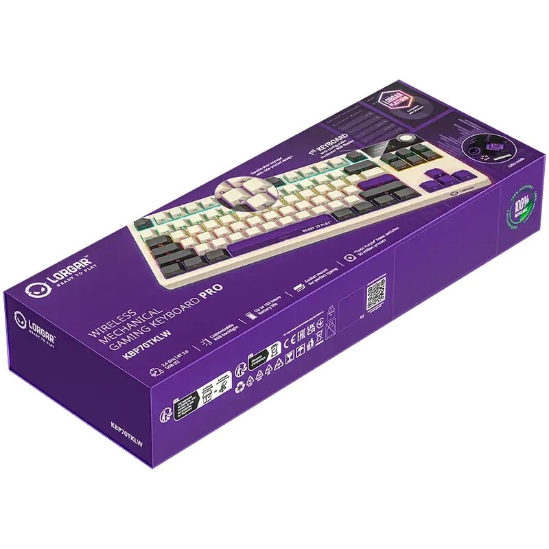 Клавиатура Lorgar Pro KBP70TKLW Wireless Beige (LRG-KBP70TKLW-RT-US)