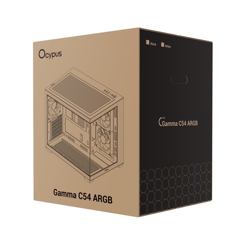 Корпус Ocypus Gamma C54 ARGB White (GAMMA-C54-WHD300XX-GL)