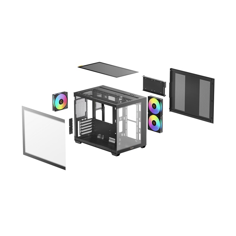 Корпус Ocypus Gamma C54 ARGB Black (GAMMA-C54-BKD300XX-GL)