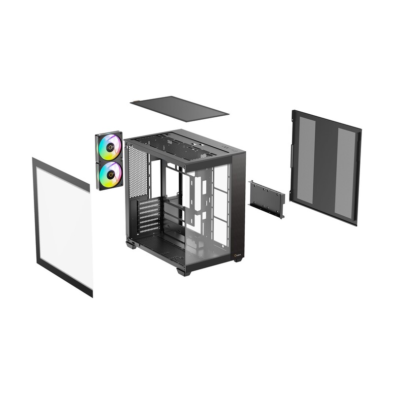 Корпус Ocypus Delta C74 ARGB Black (DELTA-C74-BKD200XX-GL)