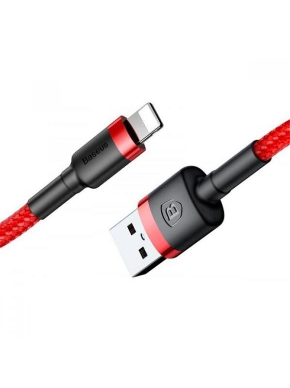 Кабель Baseus Cafule USB-Lightning, 1м Red-Red (CALKLF-B09)