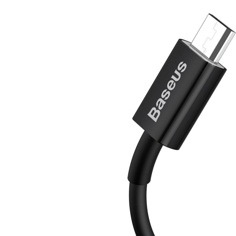 Кабель Baseus Superior Fast Charging USB-microUSB, 2м Black (CAMYS-A01)