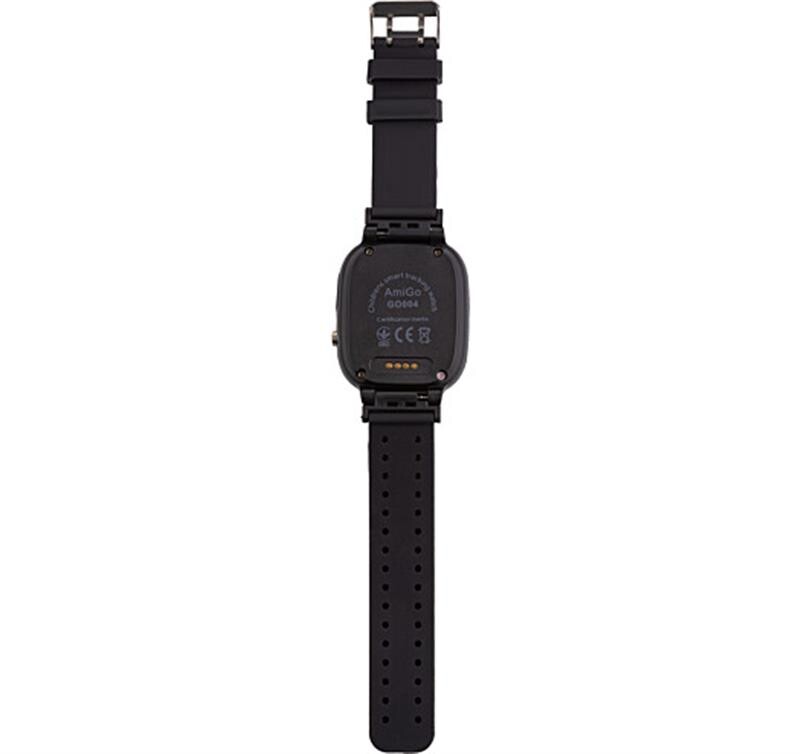 Дитячий смарт-годинник AmiGo GO004 SP Camera+LED Black