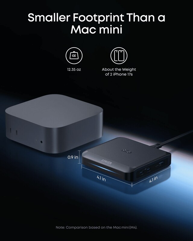 Сетевое зарядное устройство Anker Charging Base for Anker Prime 150W Black (A1903G11)