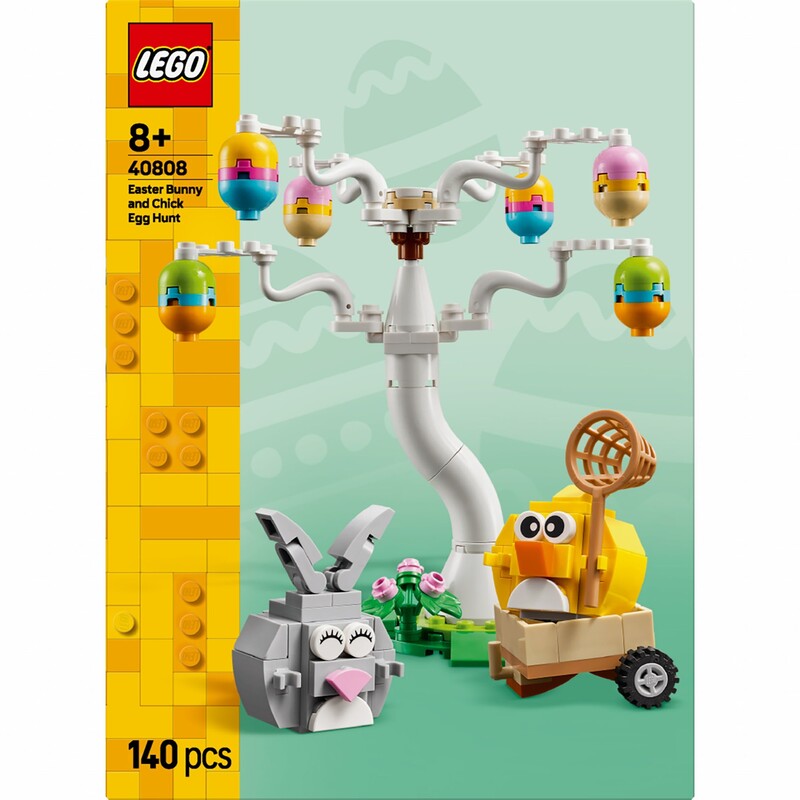 Конструктор LEGO Iconic Пасхальный кролик и охота на куриные яйца (40808)