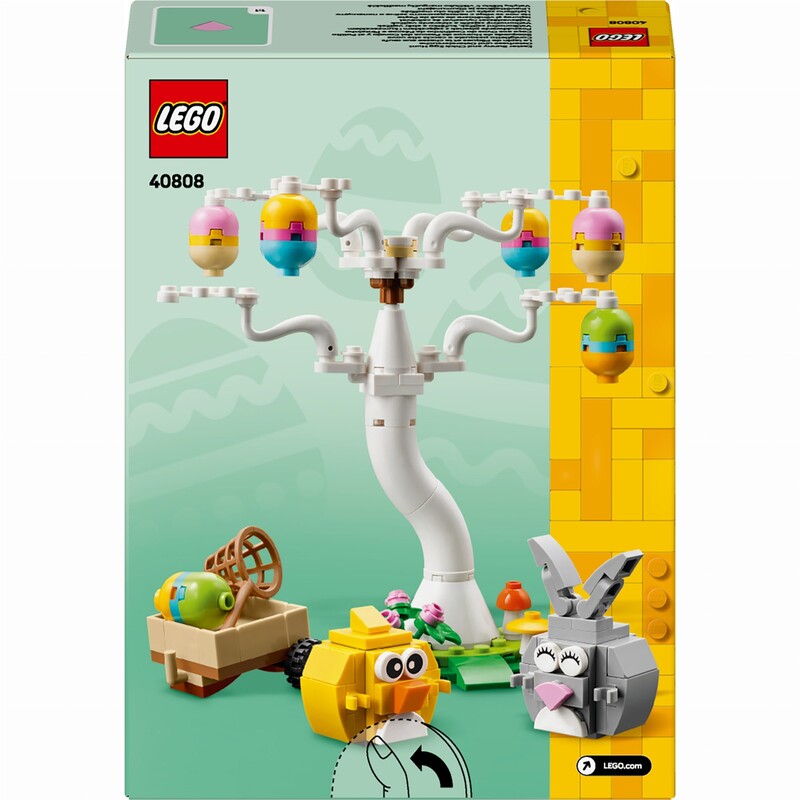 Конструктор LEGO Iconic Пасхальный кролик и охота на куриные яйца (40808)
