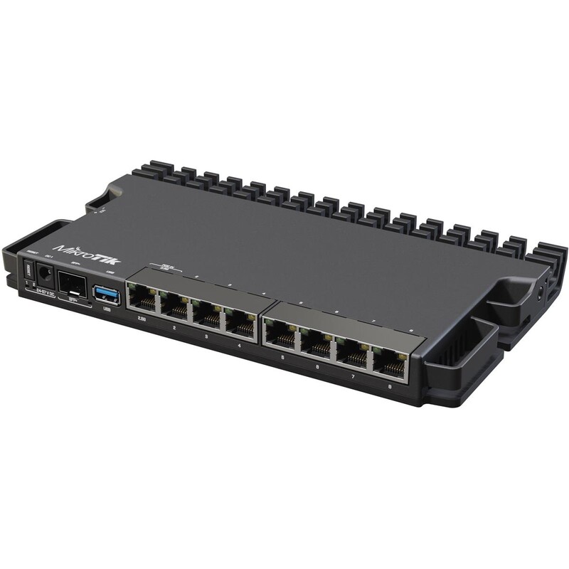 Маршрутизатор MikroTik RB5009UG+S+IN (7x1GE LAN, 1xSFP+, 1x2.5GE LAN, 1xUSB 3.0, PoE in, DC, 2-pin)