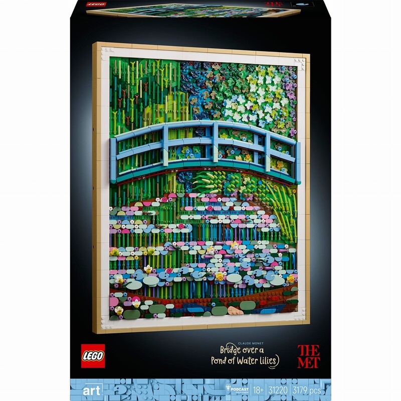 Конструктор LEGO Art «Міст над ставком із лататтям» Клода Моне (31220)