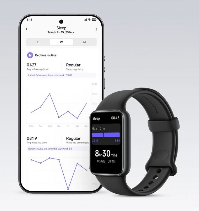 Фiтнес-браслет Xiaomi Smart Band 10 Pro Midnight Black (BHR08W9GL)