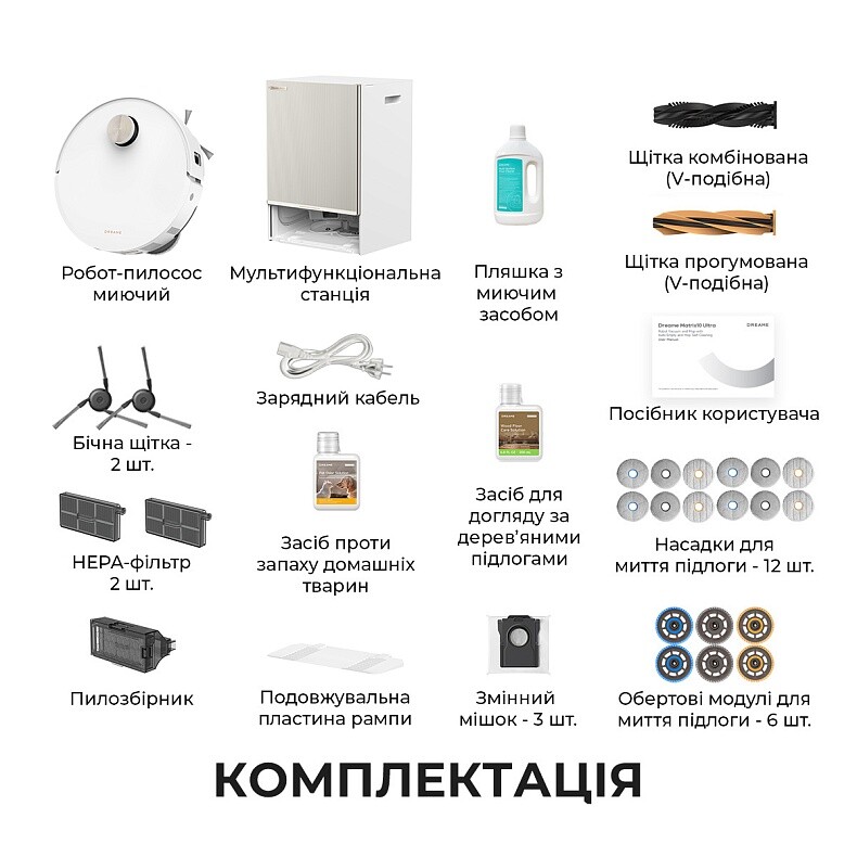 Робот-пылесос Dreame Bot MatriX 10 Ultra White (RLX95CE-wh)