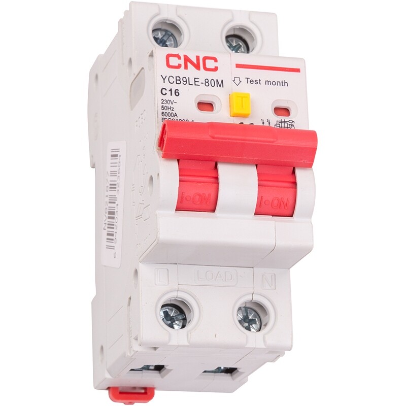 Диференційний автоматичний вимикач CNC Electric YCB9LE-80M 2P C16 6000A 30mA 230V (NV821877)