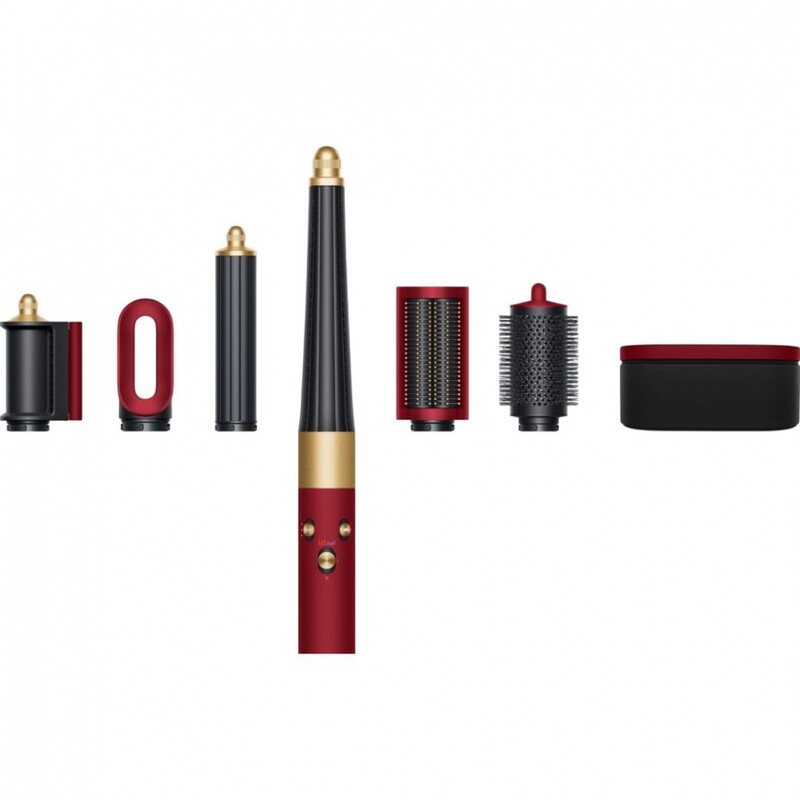 Стайлер Dyson HS08 Airwrap I.D. Straight+Wavy T1/T2 Red Velvet/Gold (596926-01)