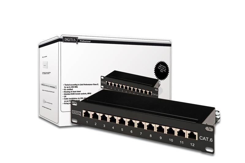 Патч-панель Digitus (DN-91612S) 10" 1U 12 порта Cat. 6 STP